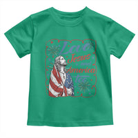 Loves Jesus and America Too Toddler T Shirt Patriotic Christian Jesus 4th of July
