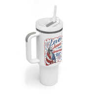 Loves Jesus and America Too Tumbler With Handle Patriotic Christian Jesus 4th of July