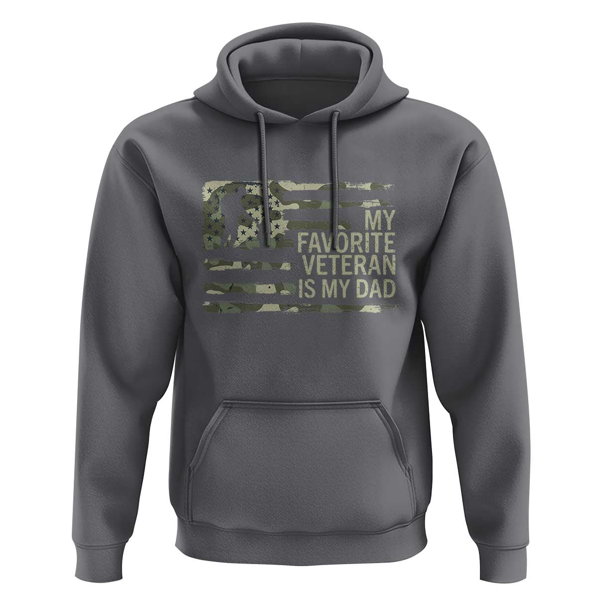 My Favorite Veteran is My Dad Hoodie Veteran Dad Camo American Flag