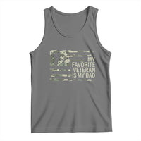 My Favorite Veteran is My Dad Tank Top Veteran Dad Camo American Flag