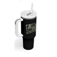 My Favorite Veteran is My Dad Tumbler With Handle Veteran Dad Camo American Flag