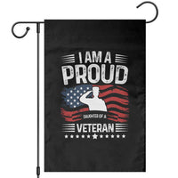 Proud Daughter Veteran Nothing Scares Garden Flag Military Family Pride American Flag