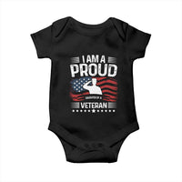 Proud Daughter Veteran Nothing Scares Baby Onesie Military Family Pride American Flag