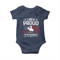 Proud Daughter Veteran Nothing Scares Baby Onesie Military Family Pride American Flag