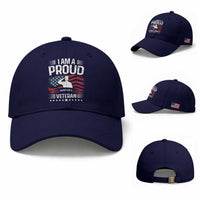 Proud Daughter Veteran Nothing Scares Baseball Cap Military Family Pride American Flag