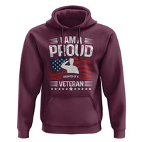 Proud Daughter Veteran Nothing Scares Hoodie Military Family Pride American Flag