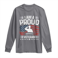 Proud Daughter Veteran Nothing Scares Long Sleeve Shirt Military Family Pride American Flag