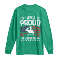 Proud Daughter Veteran Nothing Scares Long Sleeve Shirt Military Family Pride American Flag