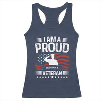 Proud Daughter Veteran Nothing Scares Racerback Tank Top Military Family Pride American Flag