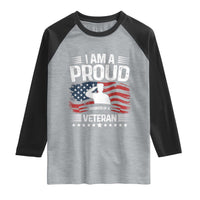 Proud Daughter Veteran Nothing Scares Raglan Shirt Military Family Pride American Flag