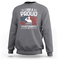 Proud Daughter Veteran Nothing Scares Sweatshirt Military Family Pride American Flag