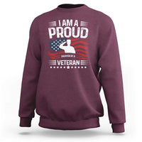 Proud Daughter Veteran Nothing Scares Sweatshirt Military Family Pride American Flag