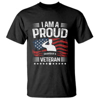 Proud Daughter Veteran Nothing Scares T Shirt Military Family Pride American Flag
