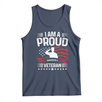 Proud Daughter Veteran Nothing Scares Tank Top Military Family Pride American Flag