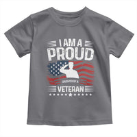 Proud Daughter Veteran Nothing Scares Toddler T Shirt Military Family Pride American Flag