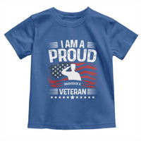 Proud Daughter Veteran Nothing Scares Toddler T Shirt Military Family Pride American Flag