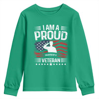 Proud Daughter Veteran Nothing Scares Youth Sweatshirt Military Family Pride American Flag