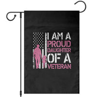 Proud Daughter Veteran Nothing Scares Garden Flag Patriotic Military Family Support