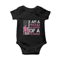 Proud Daughter Veteran Nothing Scares Baby Onesie Patriotic Military Family Support