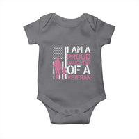 Proud Daughter Veteran Nothing Scares Baby Onesie Patriotic Military Family Support