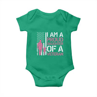 Proud Daughter Veteran Nothing Scares Baby Onesie Patriotic Military Family Support