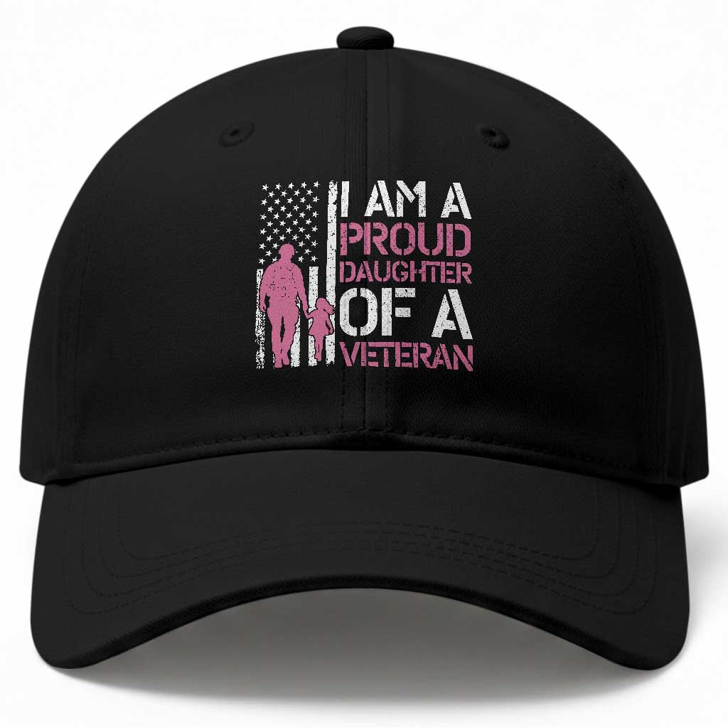Proud Daughter Veteran Nothing Scares Baseball Cap Patriotic Military Family Support
