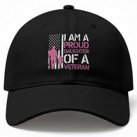 Proud Daughter Veteran Nothing Scares Baseball Cap Patriotic Military Family Support