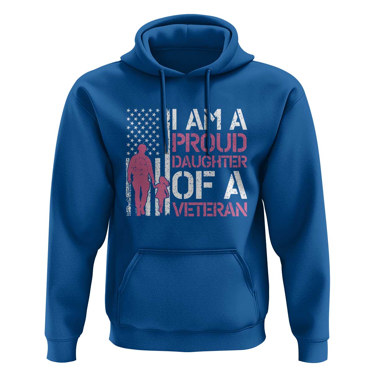 Proud Daughter Veteran Nothing Scares Hoodie Patriotic Military Family Support