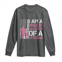 Proud Daughter Veteran Nothing Scares Long Sleeve Shirt Patriotic Military Family Support