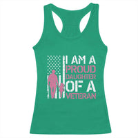 Proud Daughter Veteran Nothing Scares Racerback Tank Top Patriotic Military Family Support