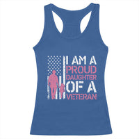 Proud Daughter Veteran Nothing Scares Racerback Tank Top Patriotic Military Family Support