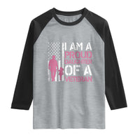 Proud Daughter Veteran Nothing Scares Raglan Shirt Patriotic Military Family Support