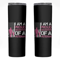 Proud Daughter Veteran Nothing Scares Skinny Tumbler Patriotic Military Family Support