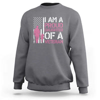 Proud Daughter Veteran Nothing Scares Sweatshirt Patriotic Military Family Support