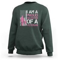 Proud Daughter Veteran Nothing Scares Sweatshirt Patriotic Military Family Support