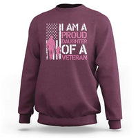 Proud Daughter Veteran Nothing Scares Sweatshirt Patriotic Military Family Support