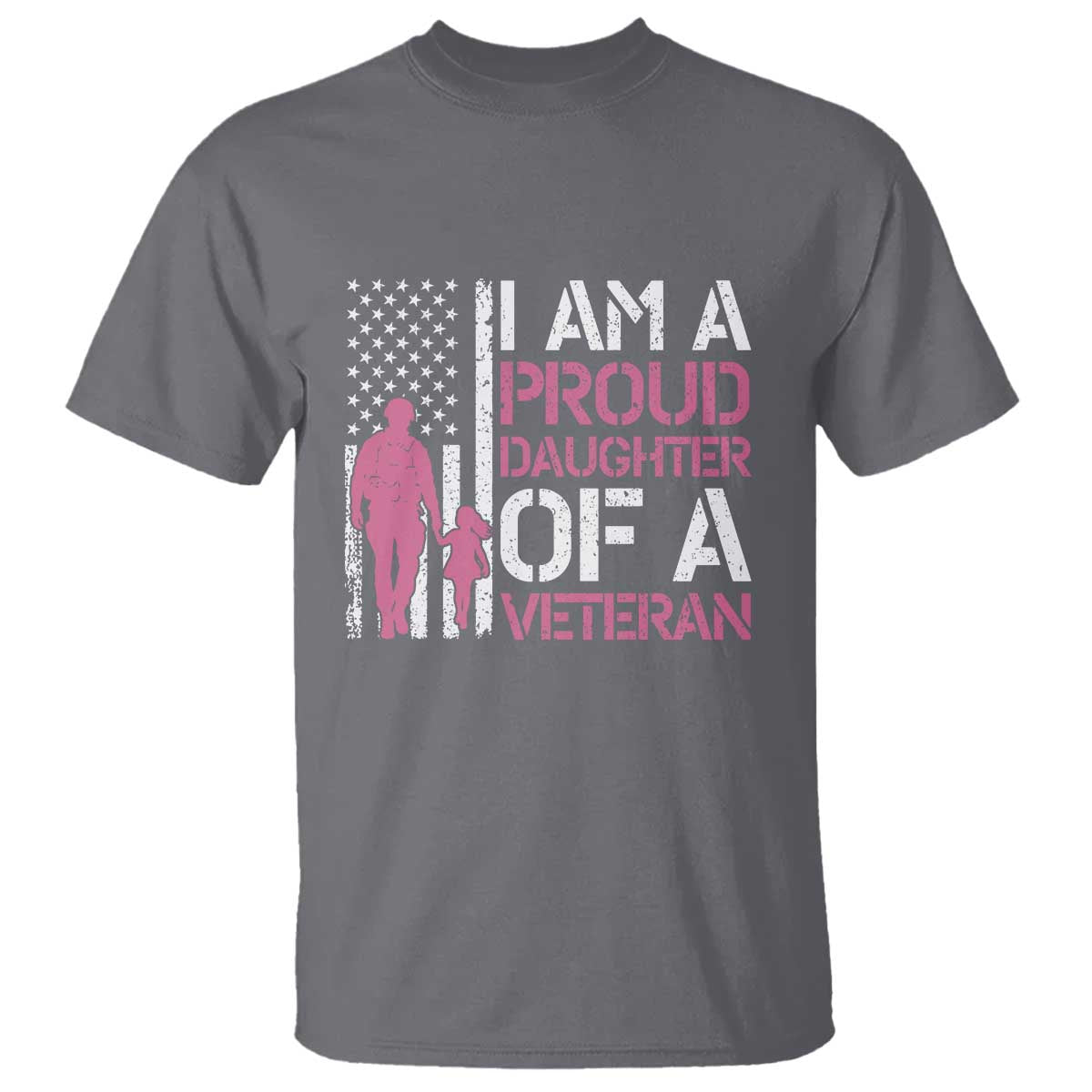 Proud Daughter Veteran Nothing Scares T Shirt Patriotic Military Family Support