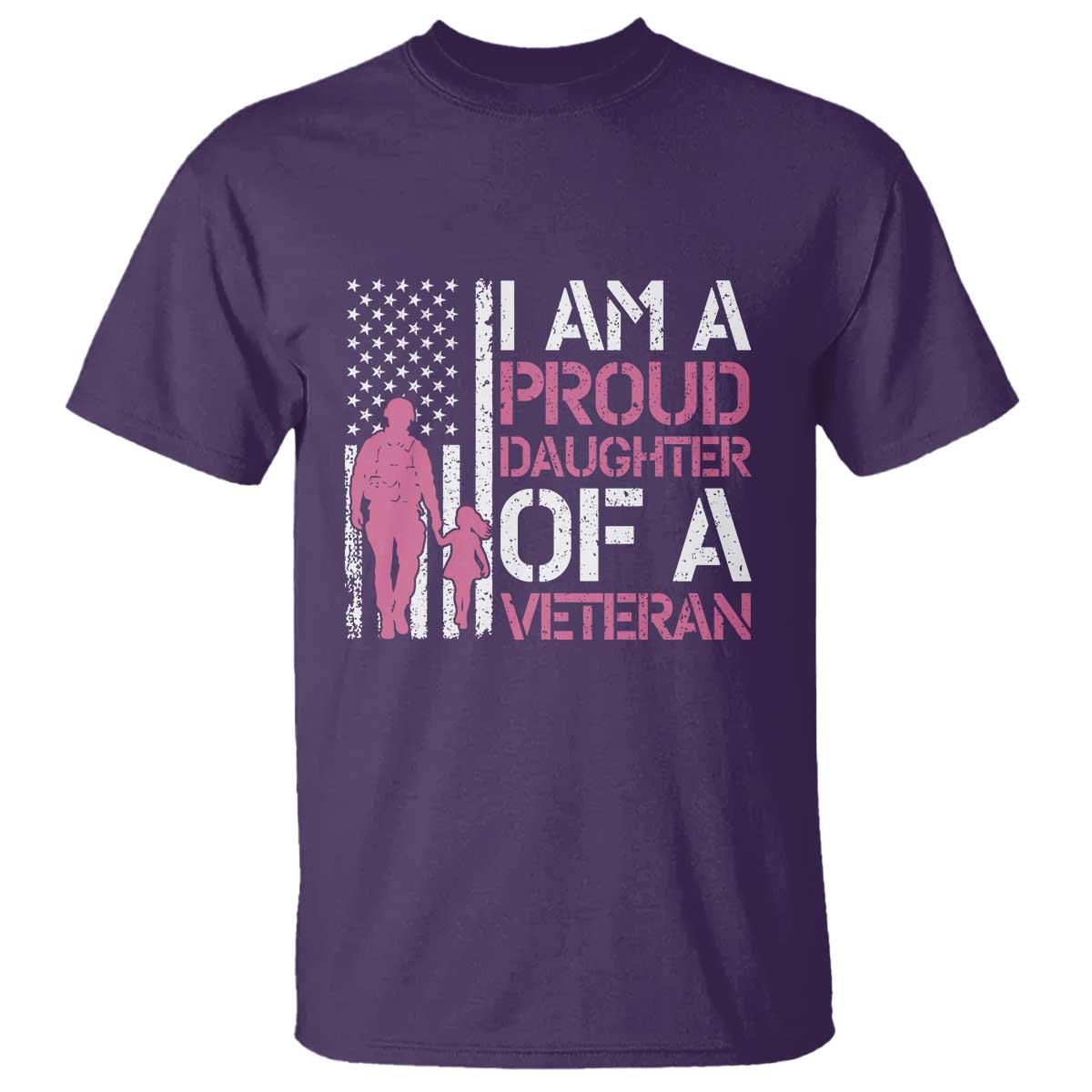 Proud Daughter Veteran Nothing Scares T Shirt Patriotic Military Family Support