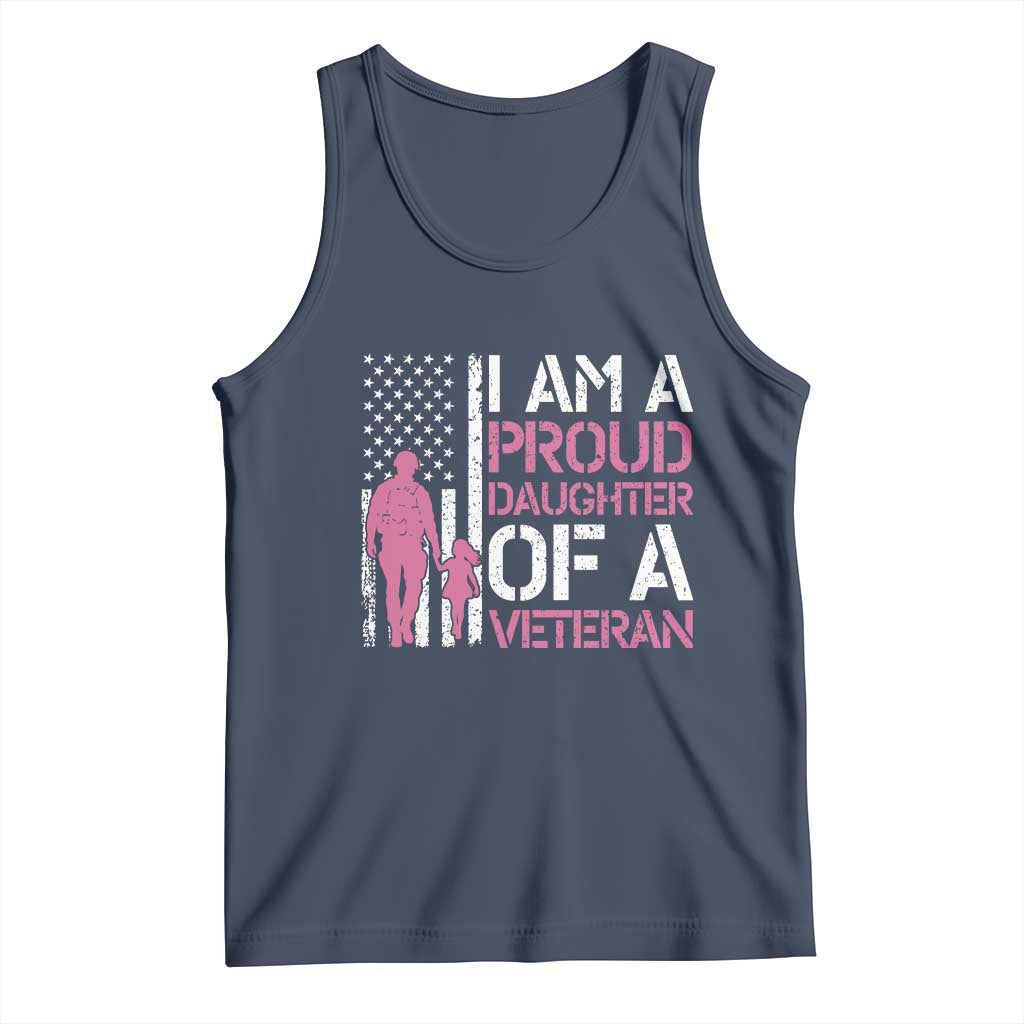 Proud Daughter Veteran Nothing Scares Tank Top Patriotic Military Family Support