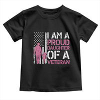Proud Daughter Veteran Nothing Scares Toddler T Shirt Patriotic Military Family Support