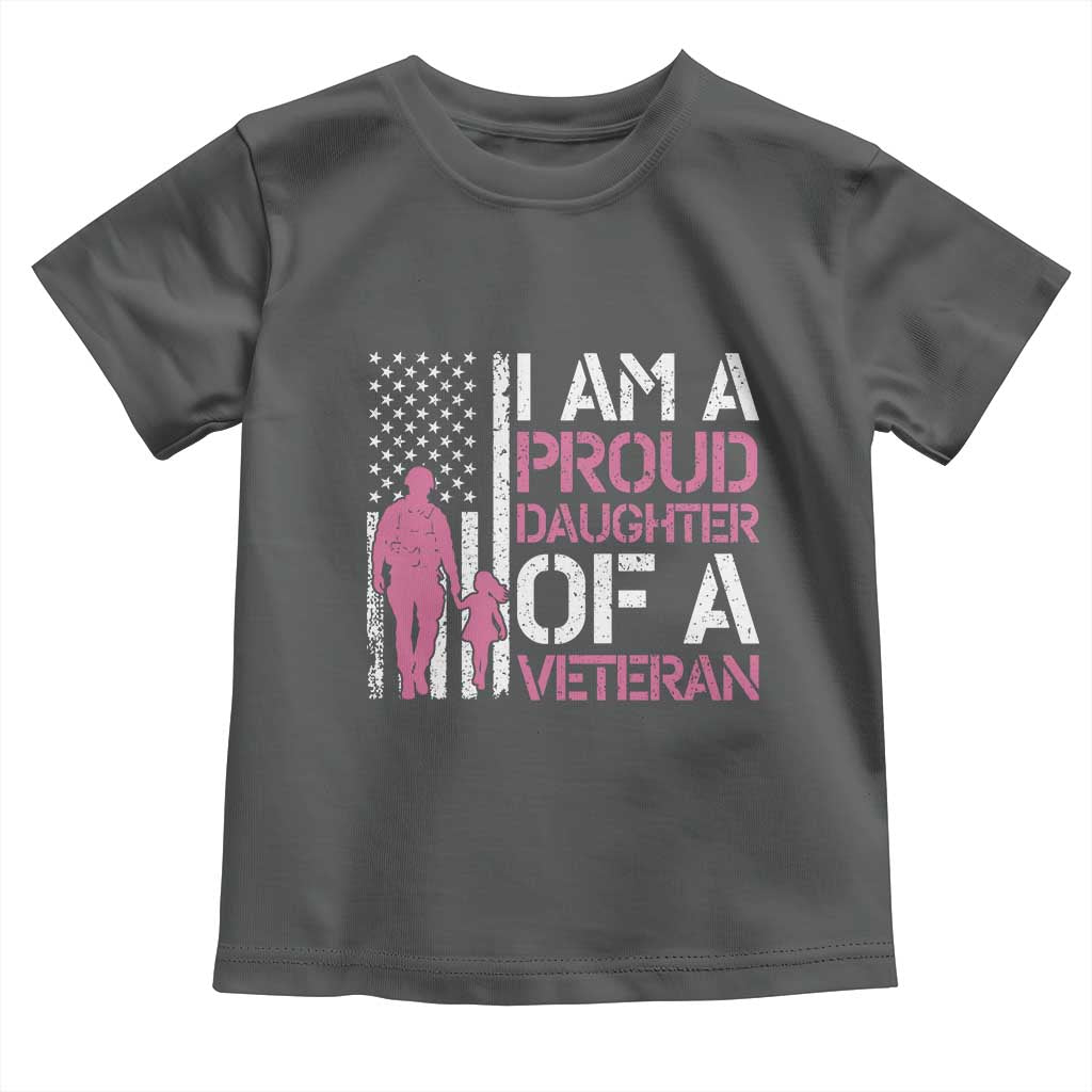 Proud Daughter Veteran Nothing Scares Toddler T Shirt Patriotic Military Family Support