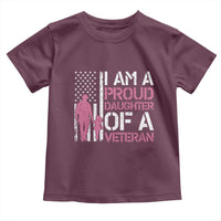Proud Daughter Veteran Nothing Scares Toddler T Shirt Patriotic Military Family Support