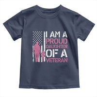Proud Daughter Veteran Nothing Scares Toddler T Shirt Patriotic Military Family Support