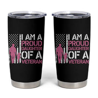 Proud Daughter Veteran Nothing Scares Tumbler Cup Patriotic Military Family Support