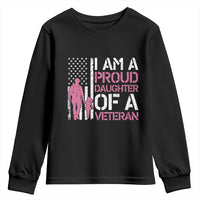 Proud Daughter Veteran Nothing Scares Youth Sweatshirt Patriotic Military Family Support