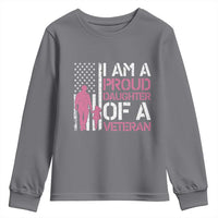 Proud Daughter Veteran Nothing Scares Youth Sweatshirt Patriotic Military Family Support