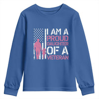 Proud Daughter Veteran Nothing Scares Youth Sweatshirt Patriotic Military Family Support