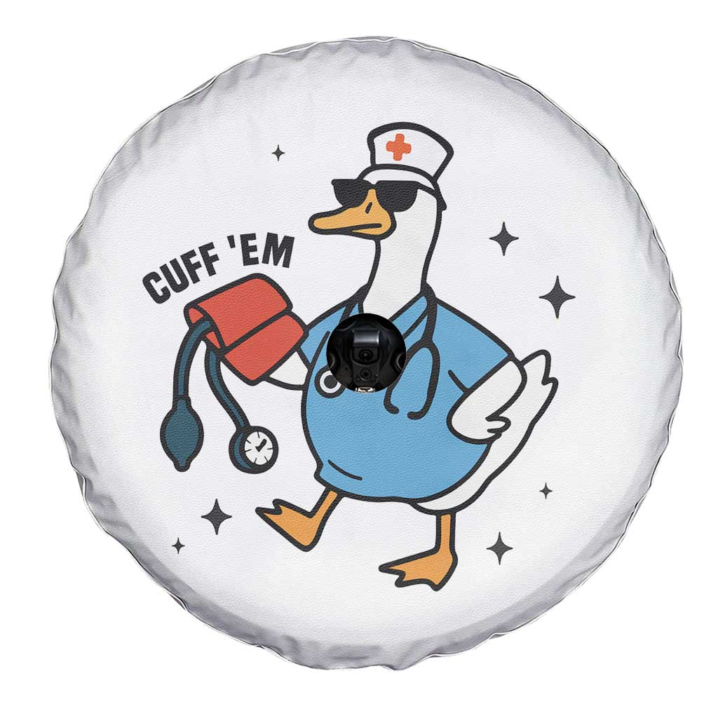Funny Silly Goose ER Nurse Spare Tire Cover Cuff 'Em - Wonder Print Shop