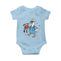 Funny Silly Goose ER Nurse Baby Onesie Cuff 'Em - Wonder Print Shop