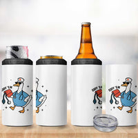Funny Silly Goose ER Nurse 4 in 1 Can Cooler Tumbler Cuff 'Em